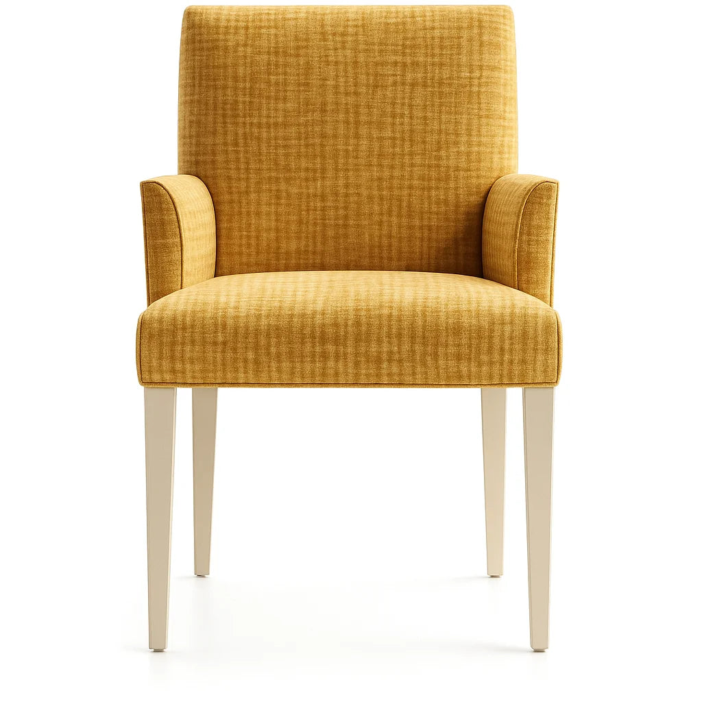 WX23006 Chenille Blossom Series | Snug fit Dining Chair with armrest Slipcover