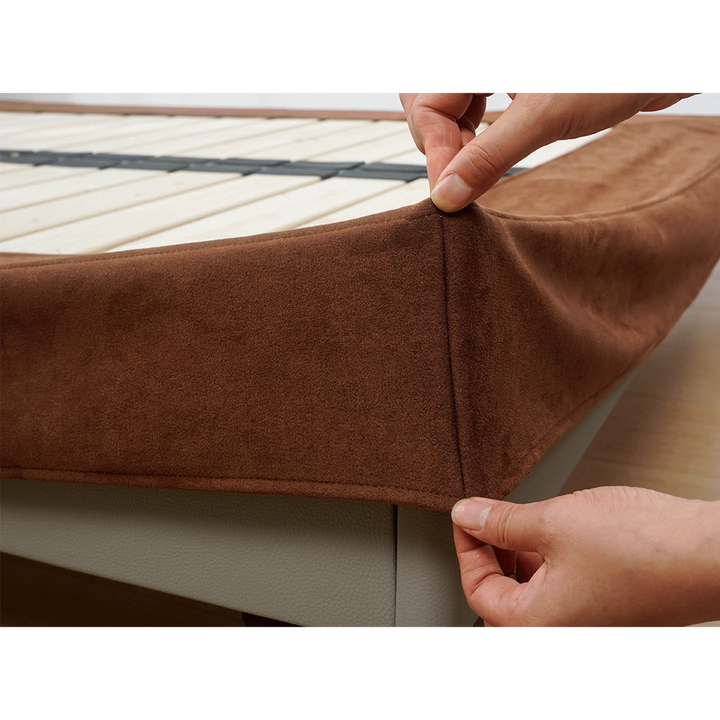 Customized Bed + Headboard Cover | Nestvo | Caramel