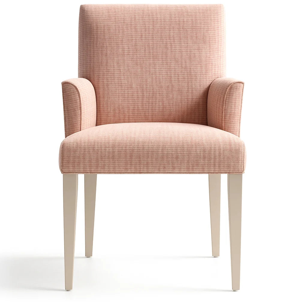 WX23006 Chenille Blossom Series | Snug fit Dining Chair with armrest Slipcover