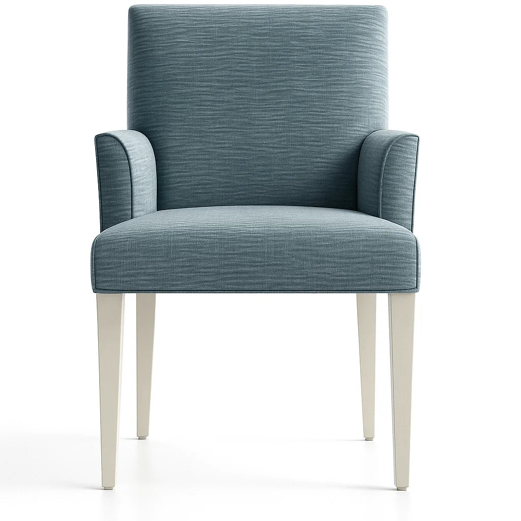 WX23006 Chenille Blossom Series | Snug fit Dining Chair with armrest Slipcover