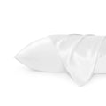 Solid Satin Silk Pillowcase 2 Pack - Pure White