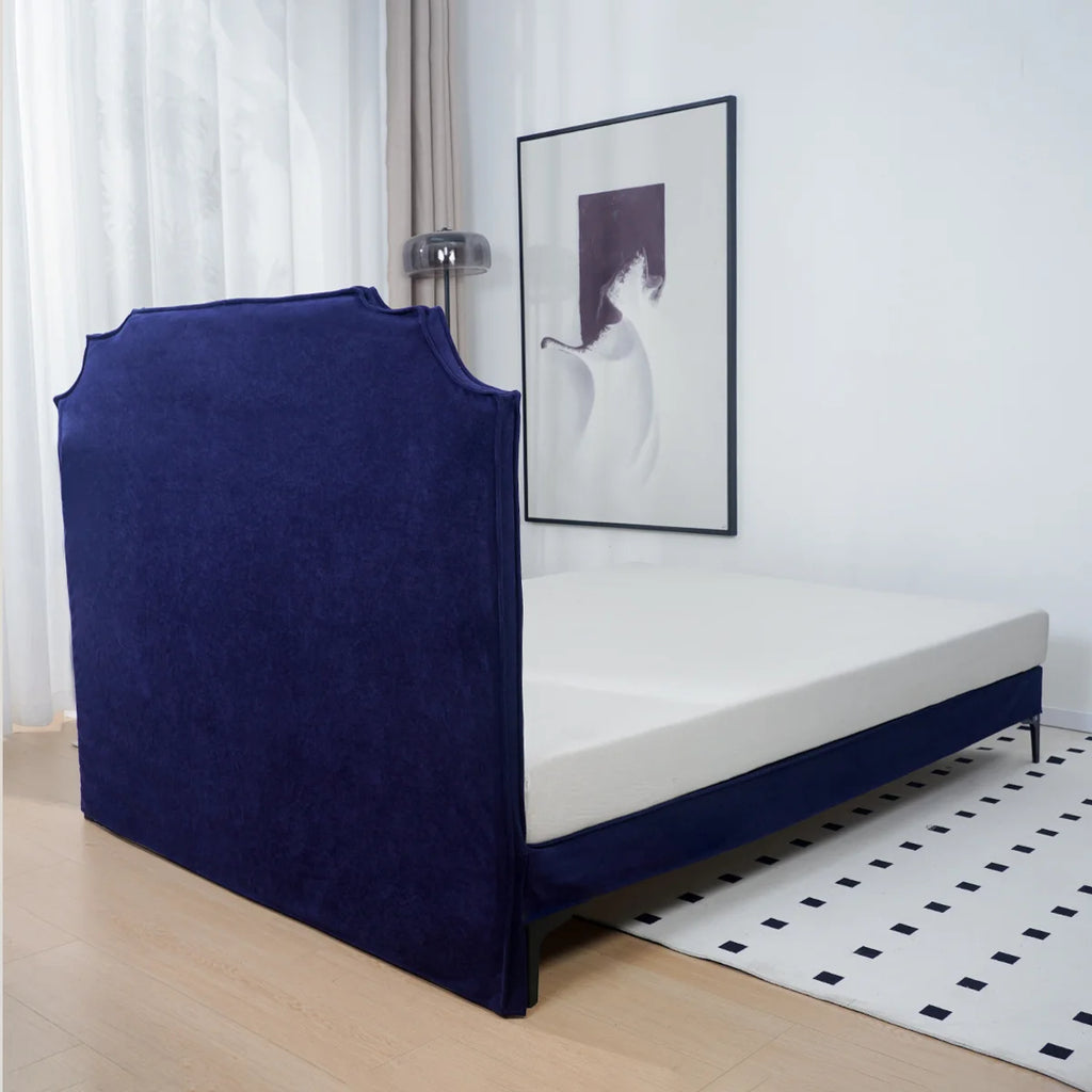 Midnight Admiral | Performance Brushed Velvet | Bed Frame + Headboard Cover