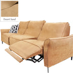 Custom Recliner Slipcover | Sienna Velour - Desert Sand