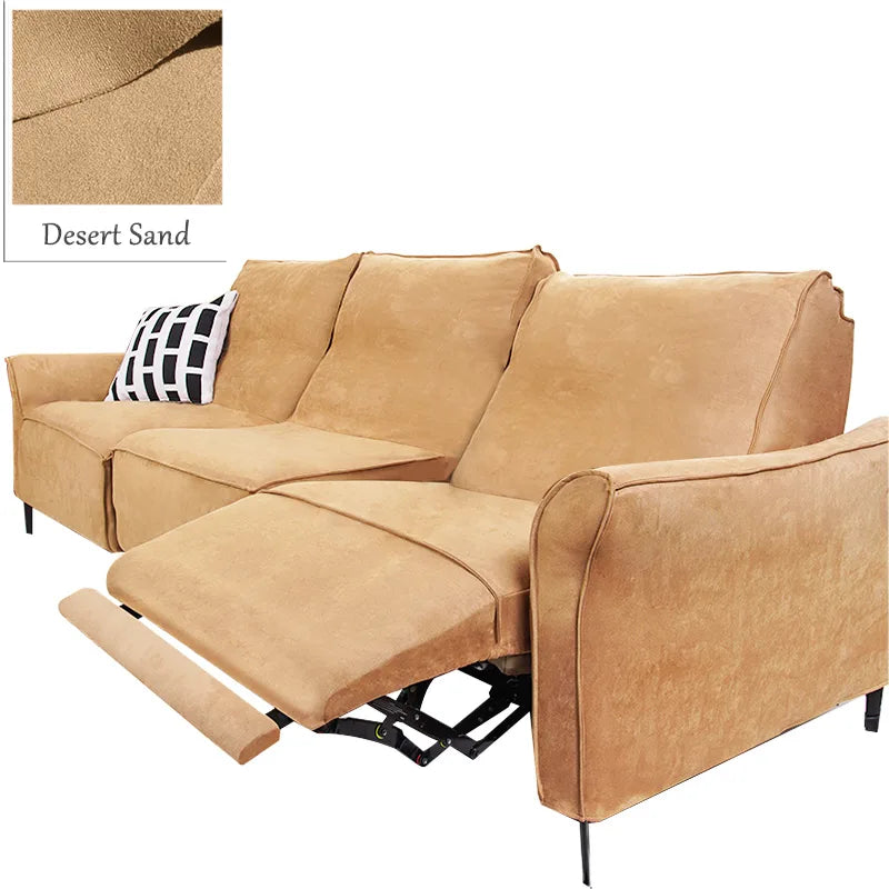 Custom Recliner Slipcover | Sienna Velour - Desert Sand