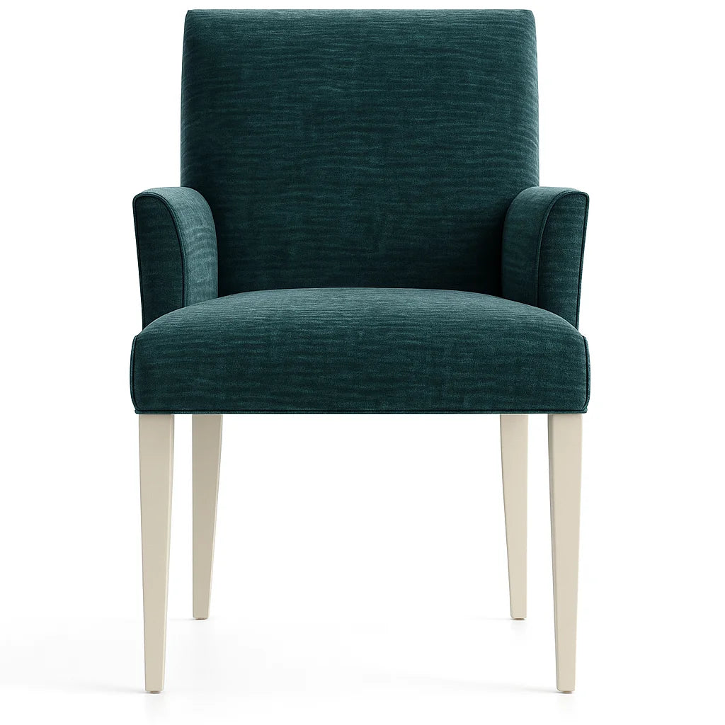 WX23006 Chenille Blossom Series | Snug fit Dining Chair with armrest Slipcover