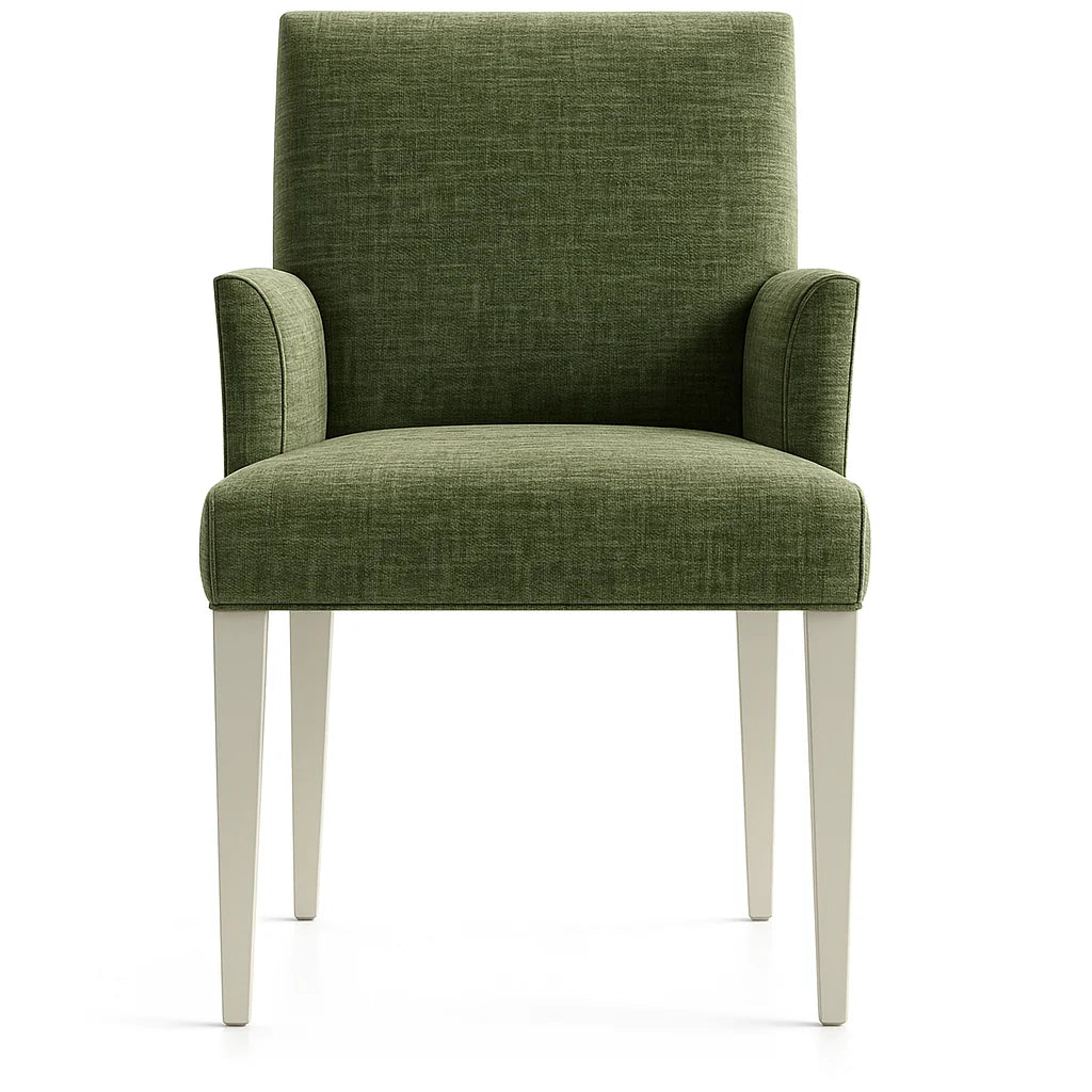 WX23006 Chenille Blossom Series | Snug fit Dining Chair with armrest Slipcover