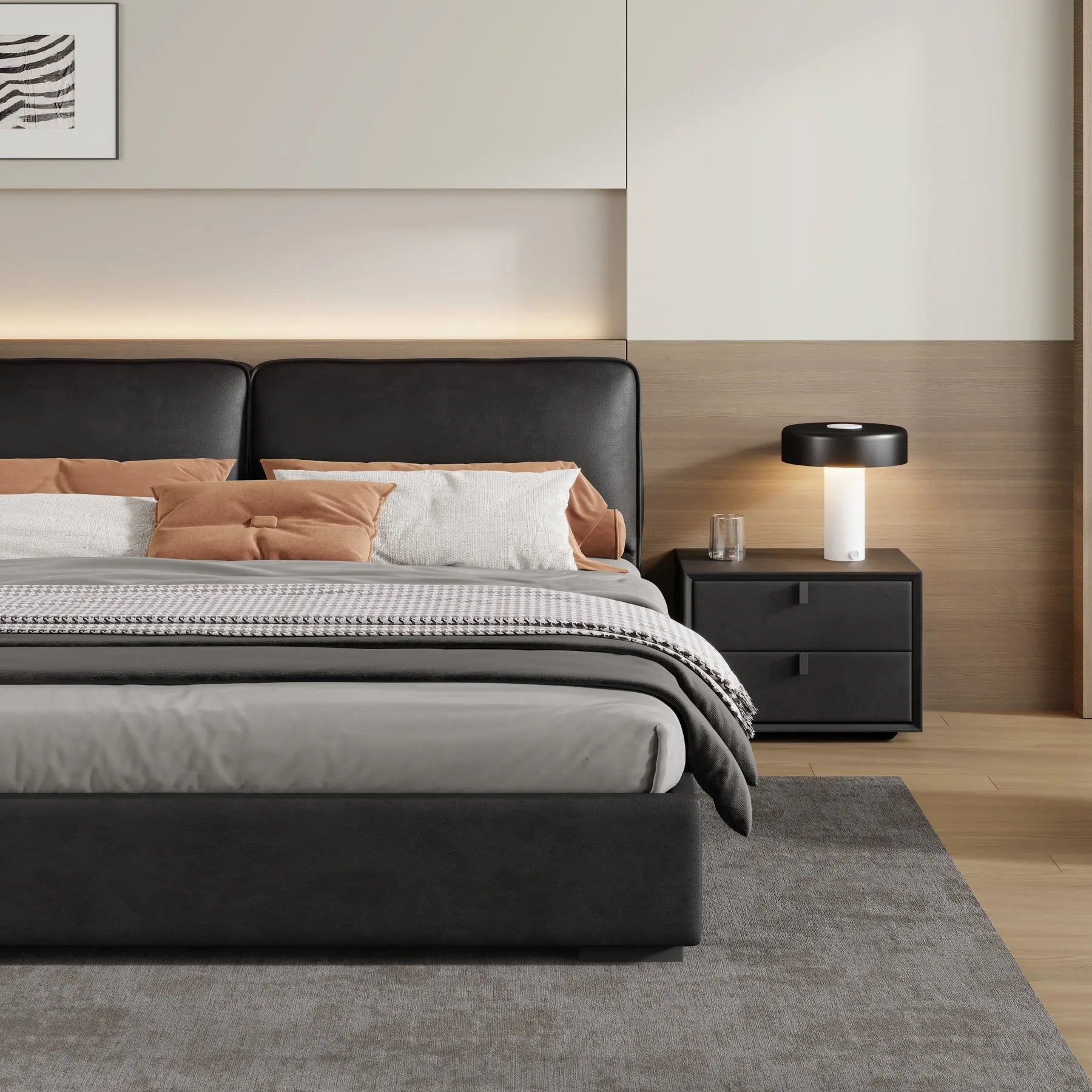 Custom Bed Frame + Headboard Cover