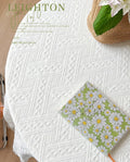 Embroidered Table Cloth for Dining Table | Lvsh·Waffle Classic·Ins