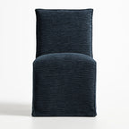 WX23006 Chenille Blossom Series | Long-Skirt Dining Chair Slipcover