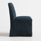 WX23006 Chenille Blossom Series | Long-Skirt Dining Chair Slipcover