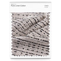 Pure Linen-Cotton 26 - 91E | Off-white mixed Black