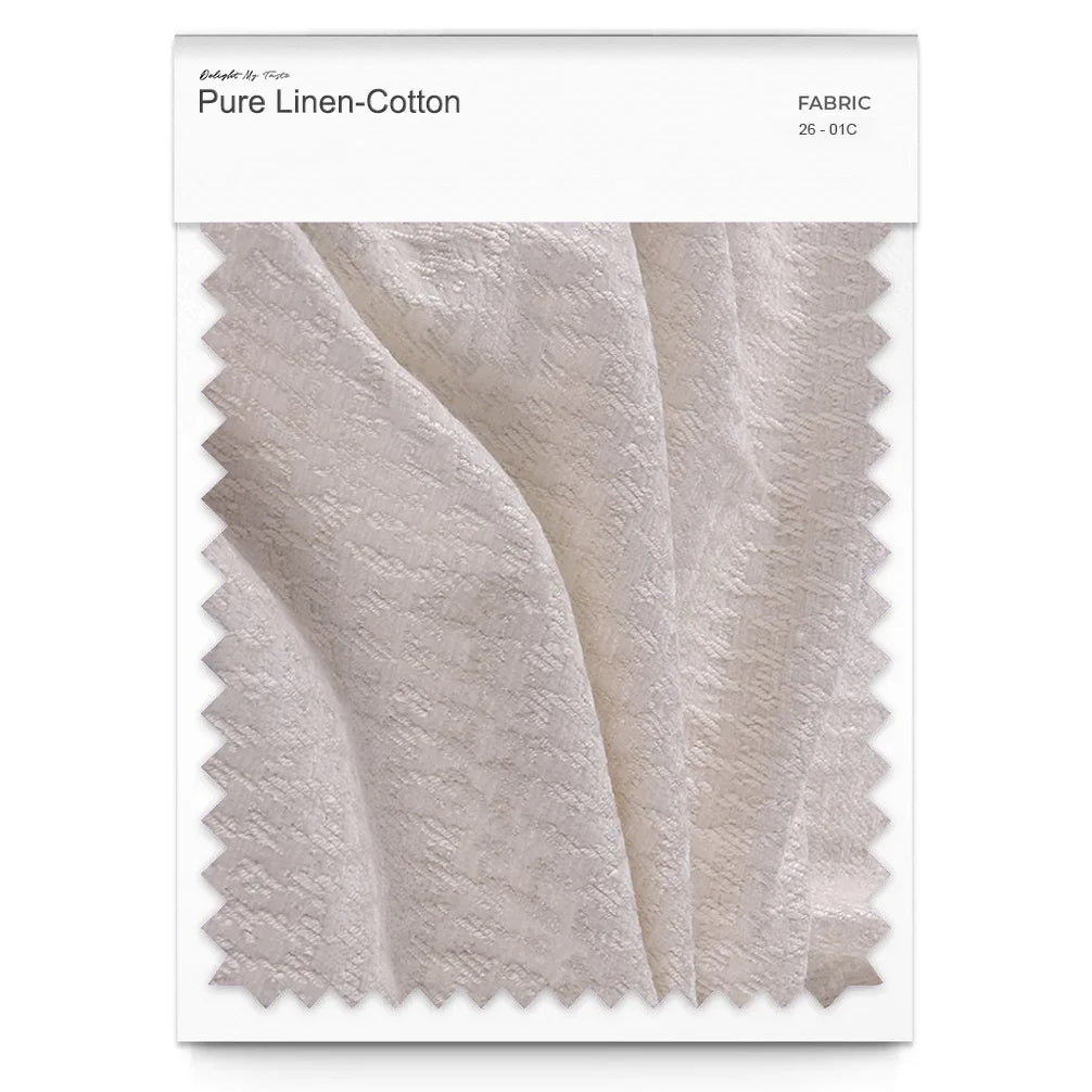 Pure Linen-Cotton 26 - 01C | Off - white