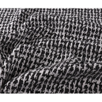 Pure Linen-Cotton 26 - 96C | Black mixed White