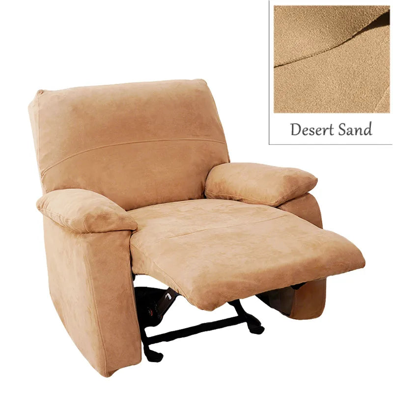 Custom Recliner Chair Slipcover | Sienna Velour - Desert Sand