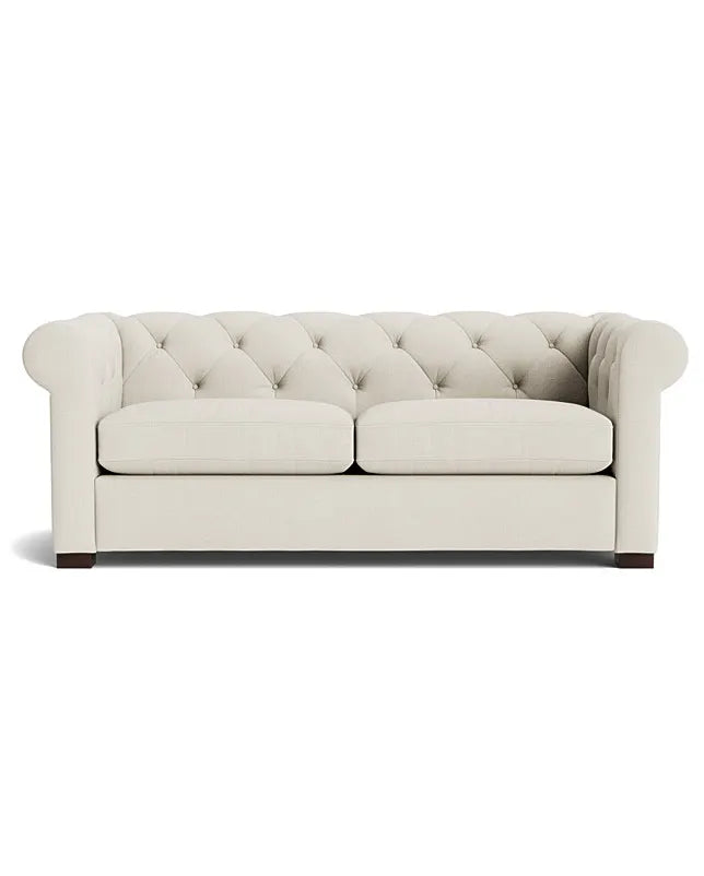 Classic Chesterfield-Style 2 Seater Slipcover | Dusty Green