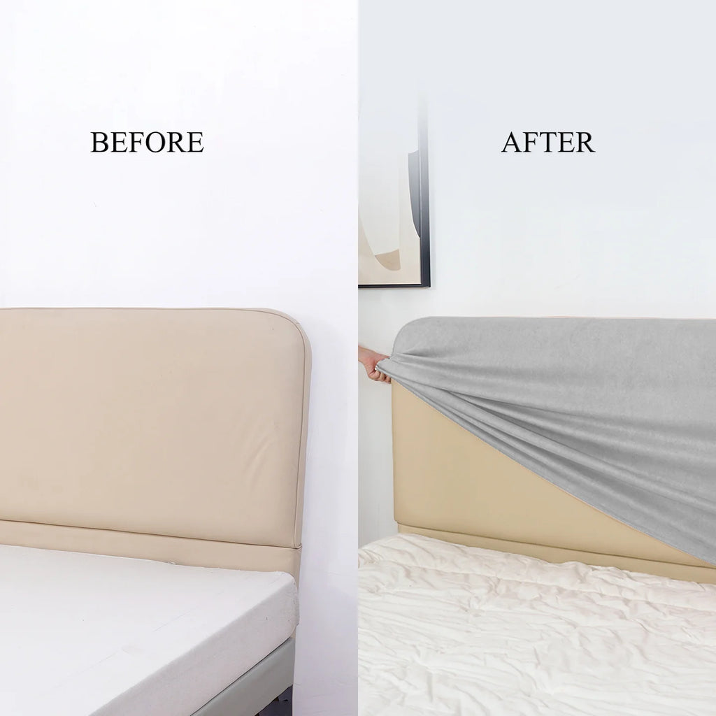 Bed Headboard Cover | Sienna Velour - Moonstone Veil