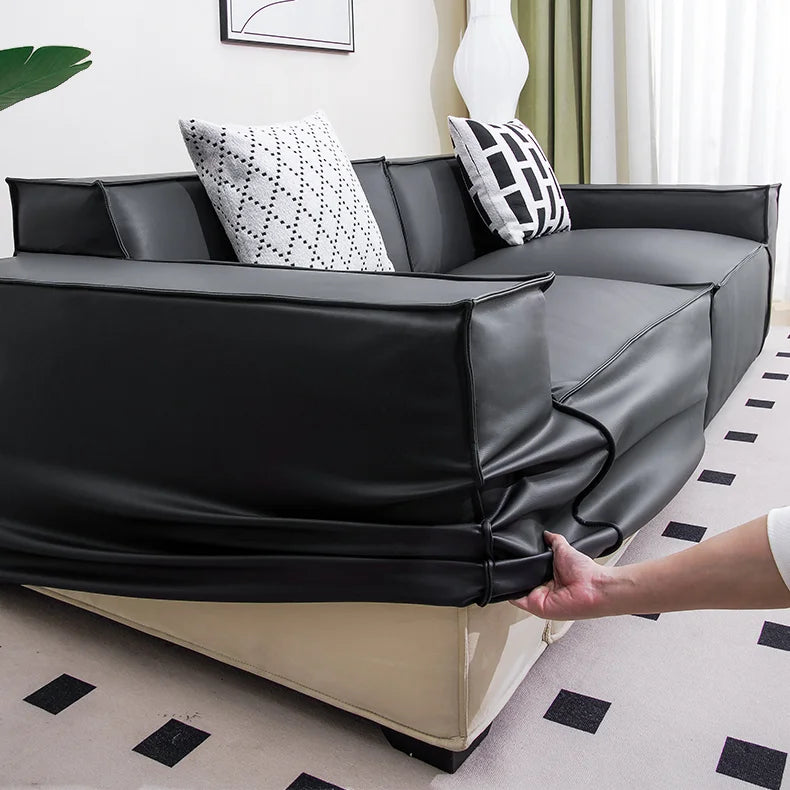Custom Sofa Slipcover | Terravia - Solid Black