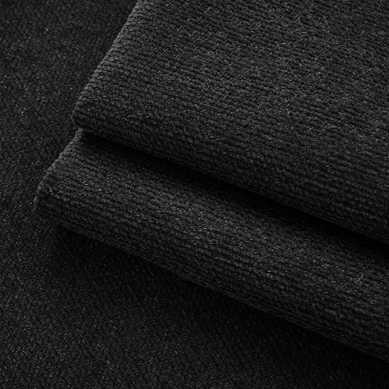 Custom Sofa Slipcover | Performance Antimicrobial Chenille - Obsidian Noir