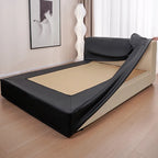 Bed Frame + Headboard Cover | Terravia - Solid Black