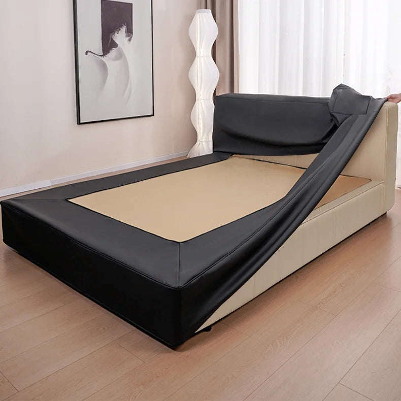 Bed Frame + Headboard Cover | Terravia - Solid Black
