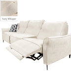 Custom Recliner Slipcover | Sienna Velour - Ivory Whisper