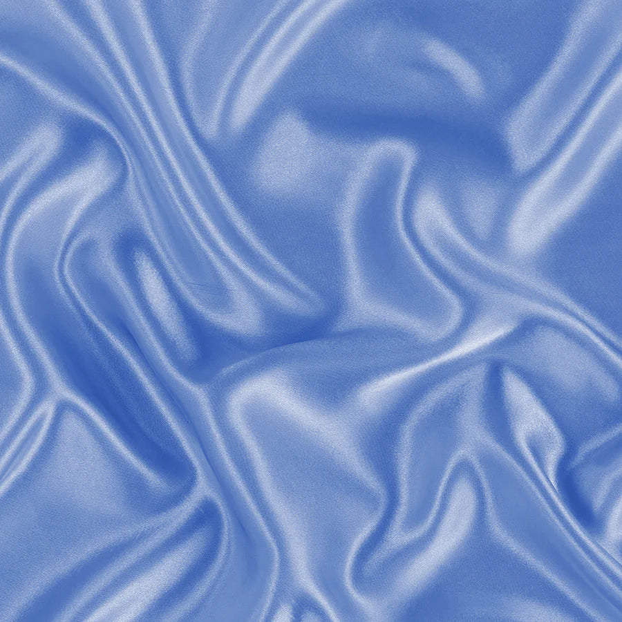 Solid Satin Silk Pillowcase 2 Pack - Sky Blue