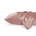 Solid Satin Silk Pillowcase 2 Pack - Rose Cloud