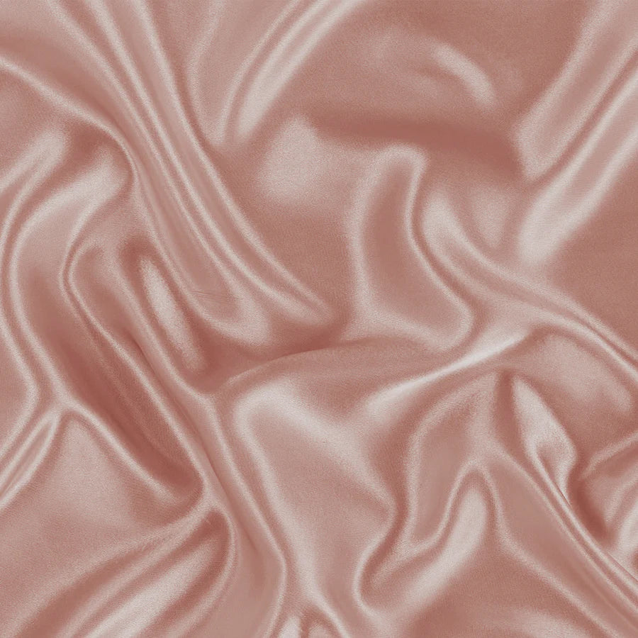 Solid Satin Silk Pillowcase 2 Pack - Rose Cloud