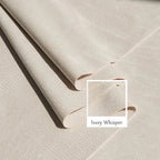 Custom Recliner Slipcover | Sienna Velour - Ivory Whisper