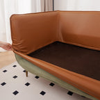 Custom Individual Cushion Sofa Slipcover | Terravia - Mocha Bark