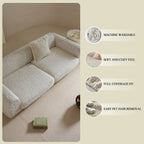 ST 049 Chenille Jacquard Stretch Sofa Cover | Handmade Non-Slip Couch Slipcover