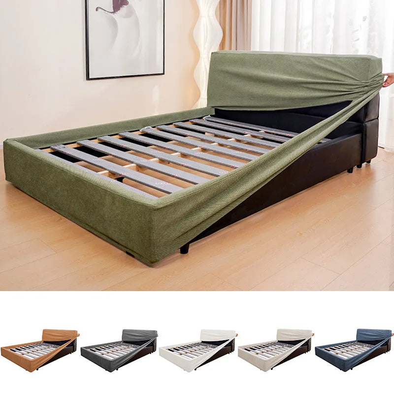 Custom Bed Frame + Headboard Cover