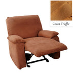 Custom Recliner Chair Slipcover | Sienna Velour - Cocoa Truffle