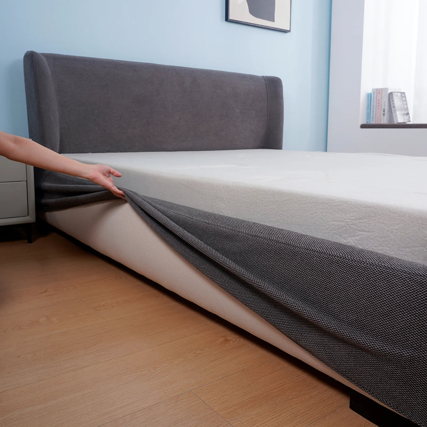 Bed Frame + Headboard Cover | Iron Forge