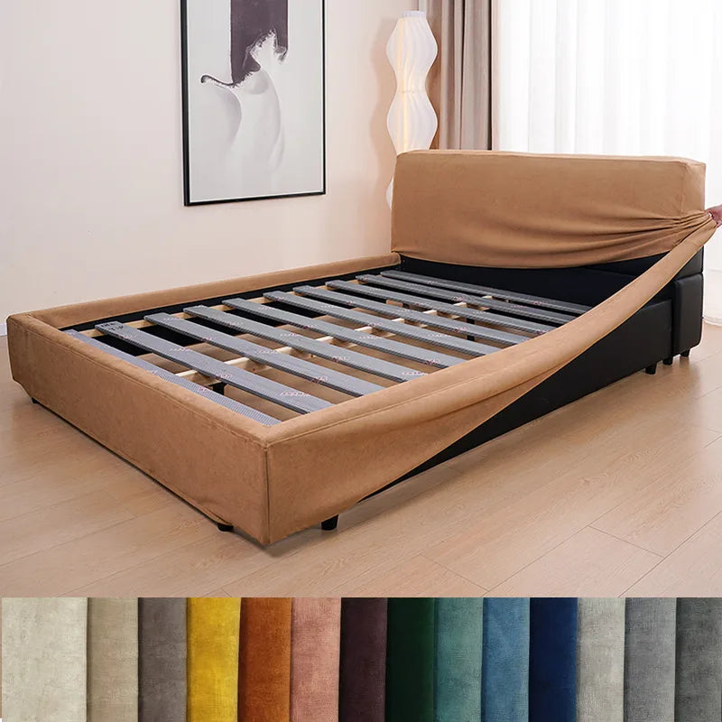 Custom Bed Frame + Headboard Cover