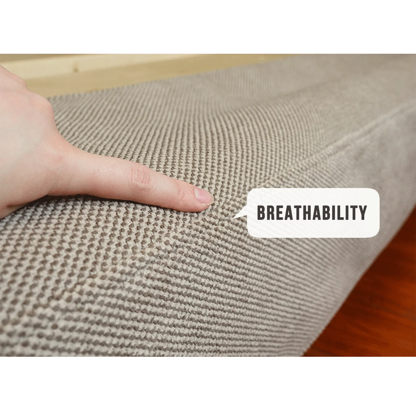 Cama de plataforma tapizada + funda para cabecero | Elara Flax 