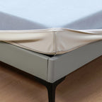 Bed Frame + Headboard Cover | Sienna Velour - Ivory Whisper