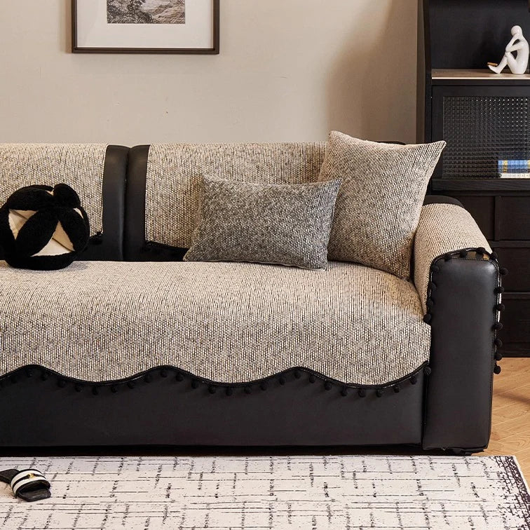 Custom Sofa Cover | Elara Flax- NJR-XNR