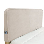 Mid Bed Headboard Cover | Ivory Linen