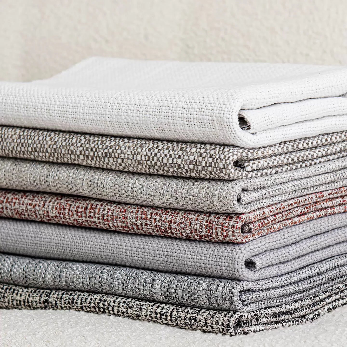 Pure Linen-Cotton 49 - 54B | Orange-red