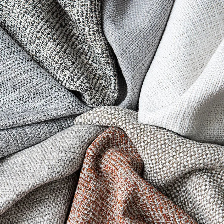 Pure Linen-Cotton 49 - 94G | Gray mixed Brown