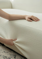 Pure Linen Look Sofa Cover | Stretch, Cat Scratch Resistant