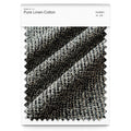 Pure Linen-Cotton 49 - 46B | Black mixed White