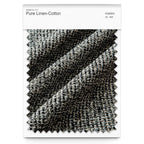 Pure Linen-Cotton 49 - 46B | Black mixed White