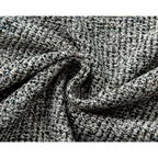 Pure Linen-Cotton 49 - 46B | Black mixed White