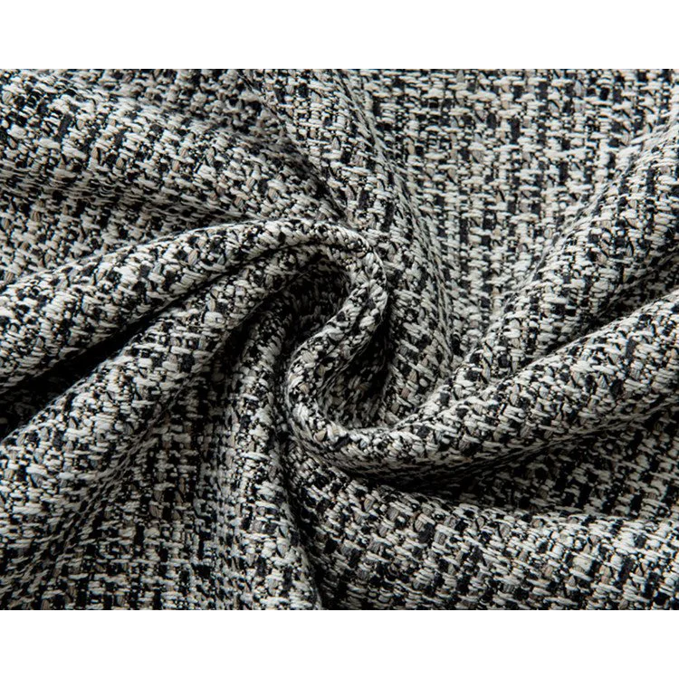 Pure Linen-Cotton 49 - 46B | Black mixed White