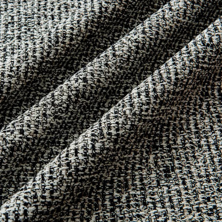 Pure Linen-Cotton 49 - 46B | Black mixed White