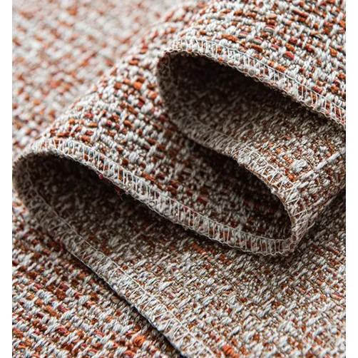 Pure Linen-Cotton 49 - 54B | Orange-red
