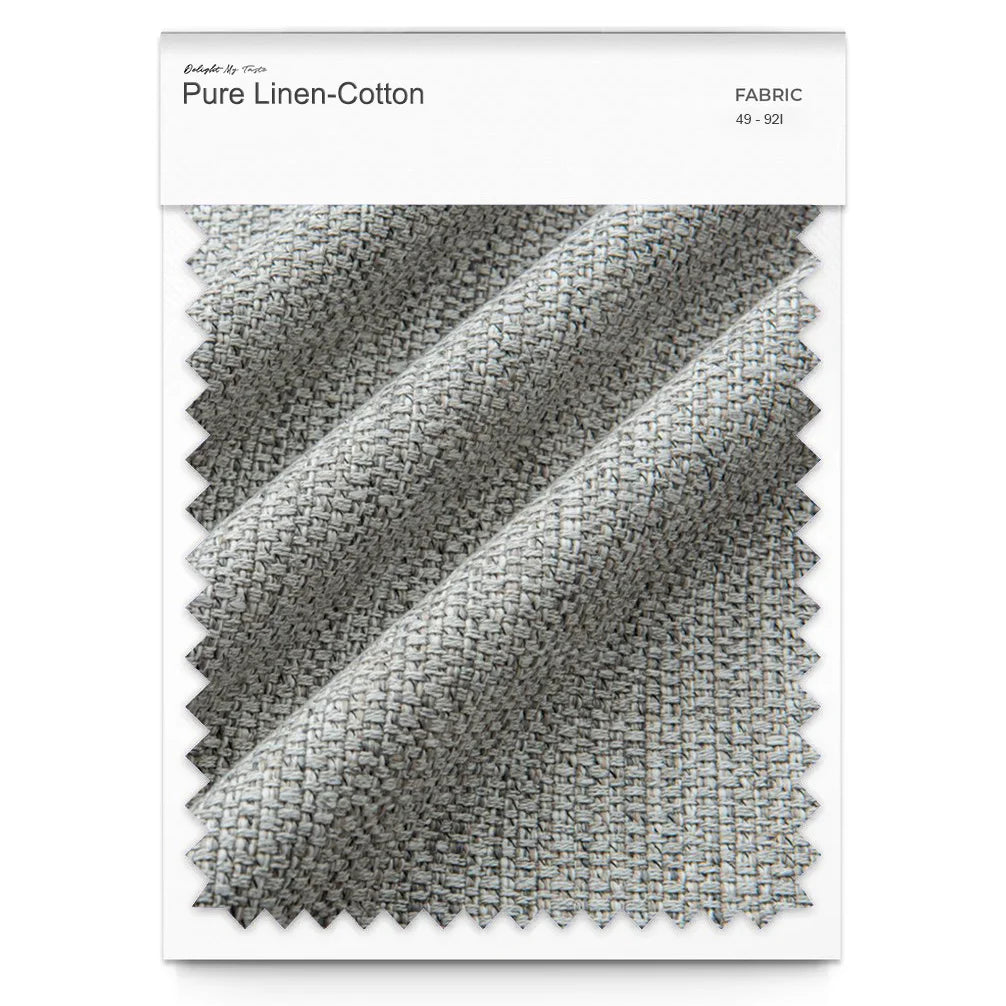Pure Linen-Cotton 49 - 92I | Beige mixed Gray