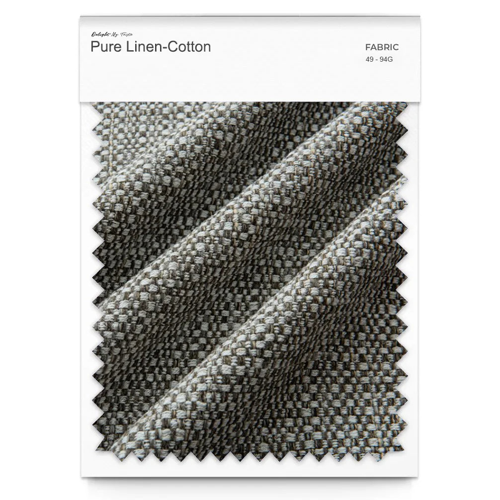 Pure Linen-Cotton 49 - 94G | Gray mixed Brown